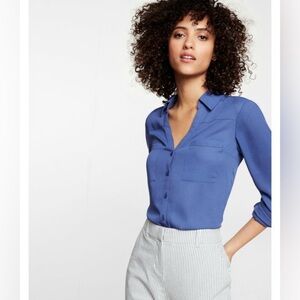 Express Blue Blouse